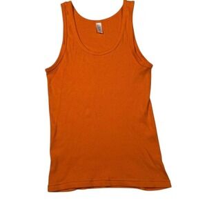 J.Crew Orange Ribbed Tank –‎ Size Small